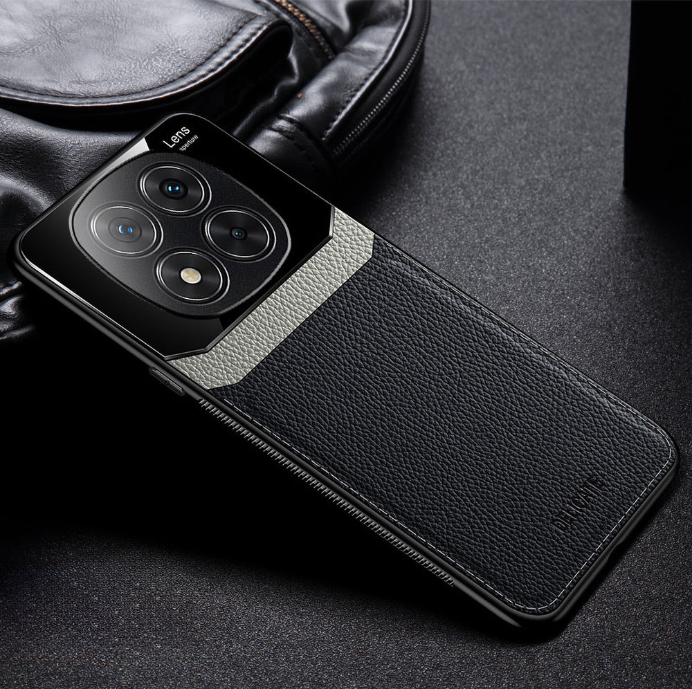 Redmi Note 14 Pro 5G Premium Leather Lens Protective Case