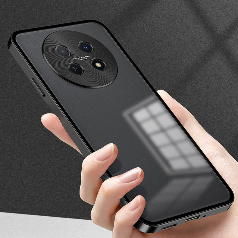 Oppo F31 Pro+ 5G Aluminium Metal Bumper Shield Transparent Back Case