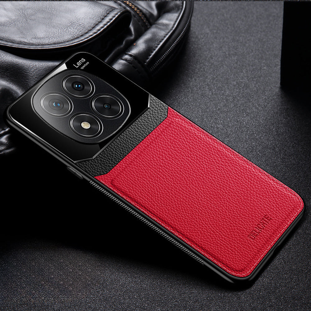 Redmi Note 14 Pro 5G Premium Leather Lens Protective Case
