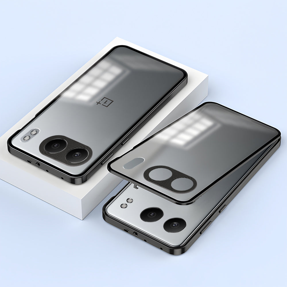 OnePlus Nord 4 5G Aluminium Metal Bumper Shield Transparent Back Case