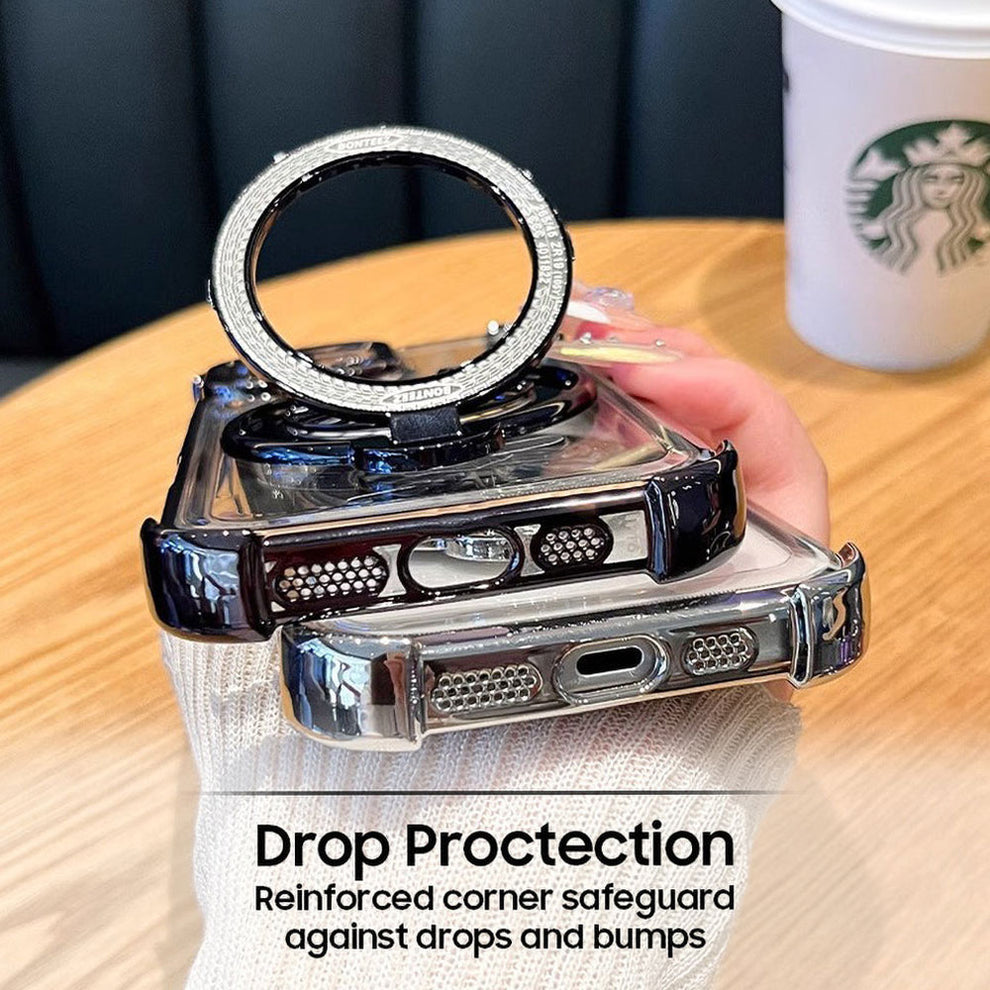 OnePlus Nord 5 5G Original Luxury Magnifier Ring Stand Shockproof Airbags Corner Case
