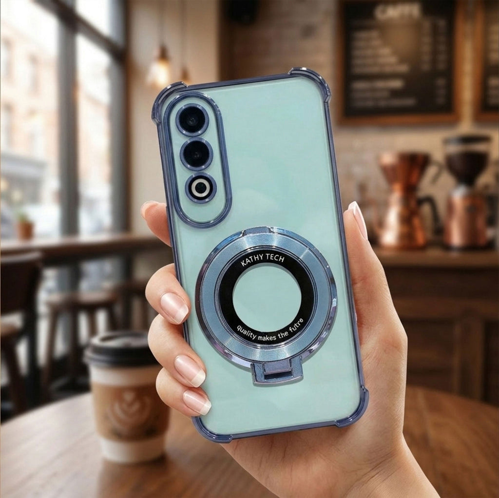 OnePlus Nord CE4 5G Original Luxury Magnifier Ring Stand Shockproof Airbags Corner Case