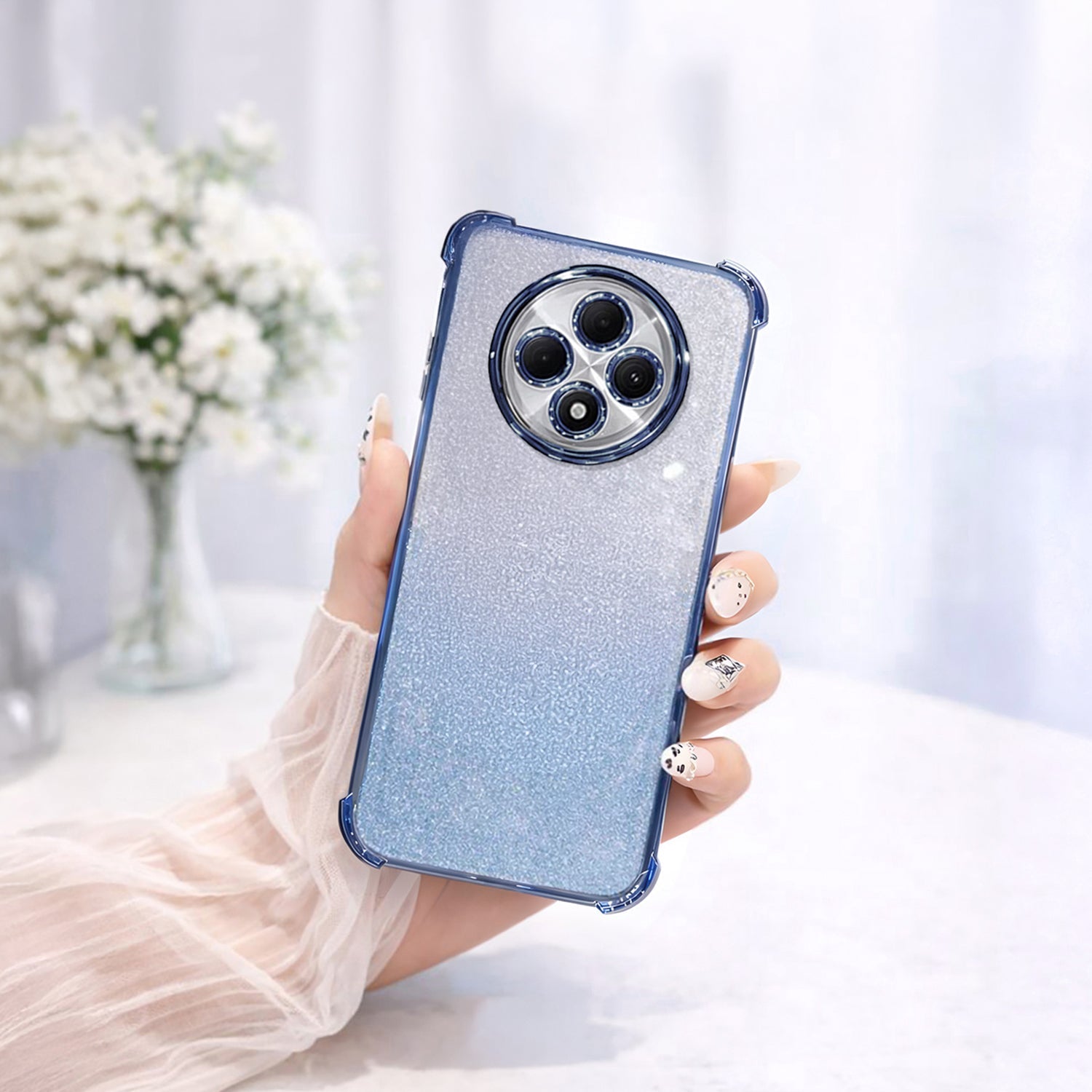 Oppo F27 Pro+ 5G Luxury Shimmer Shockproof Airbag Case