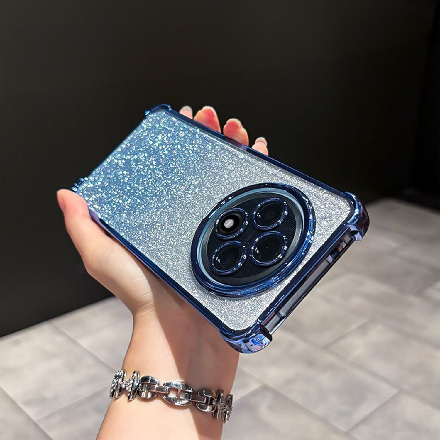 Oppo F27 Pro+ 5G Luxury Shimmer Shockproof Airbag Case
