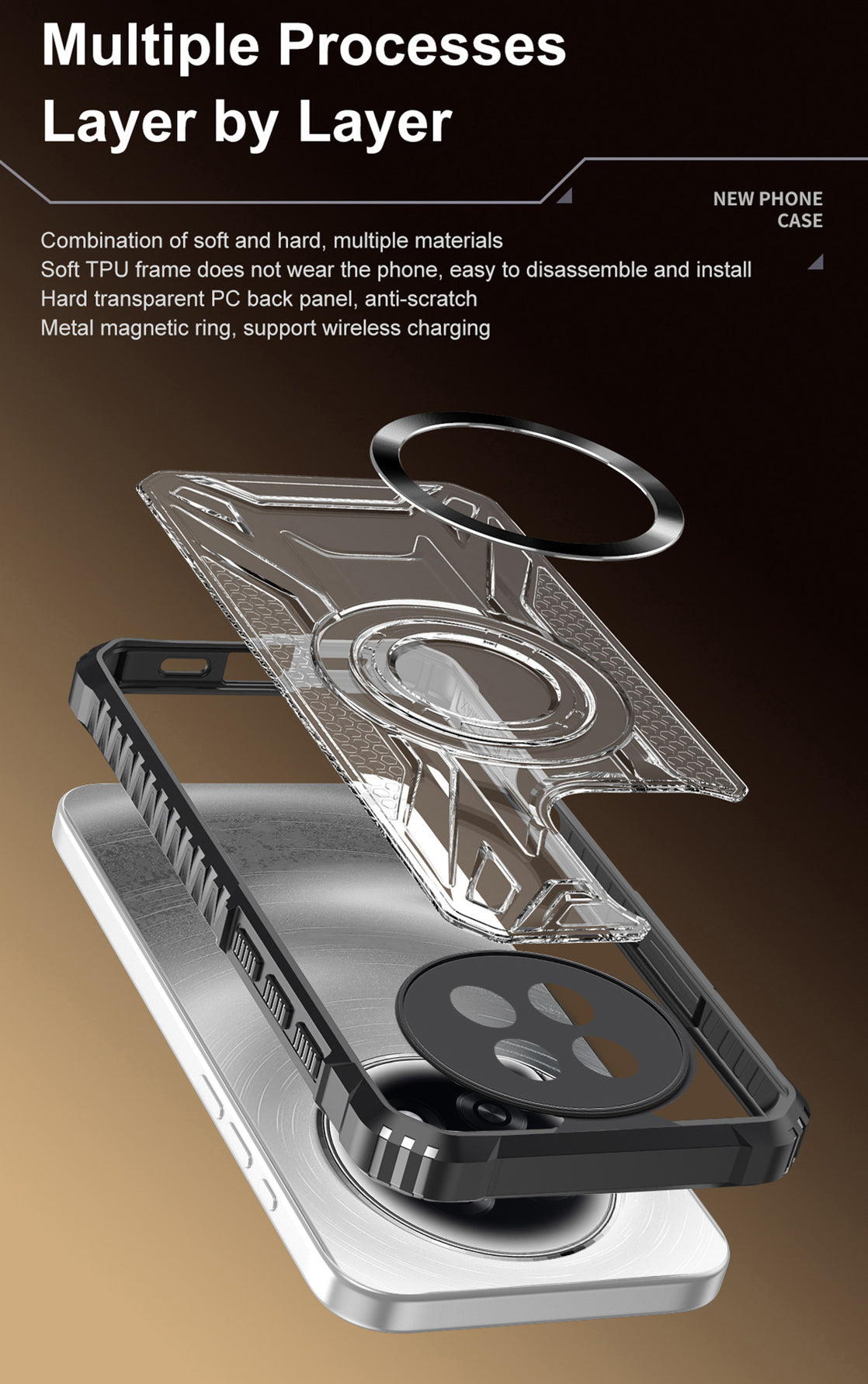 Oppo F31 Pro+ 5G Magsafe Shockproof Armour Case (Buy 1 Get 1 Free Surprise Cover)
