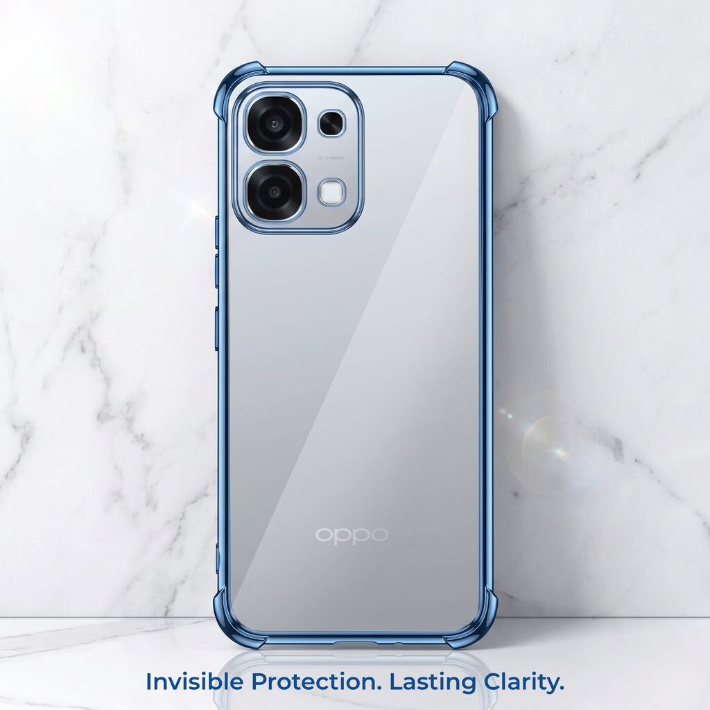 Oppo F31 5G Anti-Yellow Electroplating Transparent Airbags Case