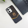 Oppo Reno13 5G Luxury Lion Pattern Leather And Liquid Silicone Case