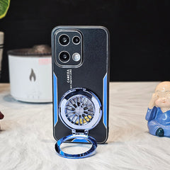 Oppo Reno 13 5G Stress Buster Wheel Aluminium Metal Scratch Resistant Back Case