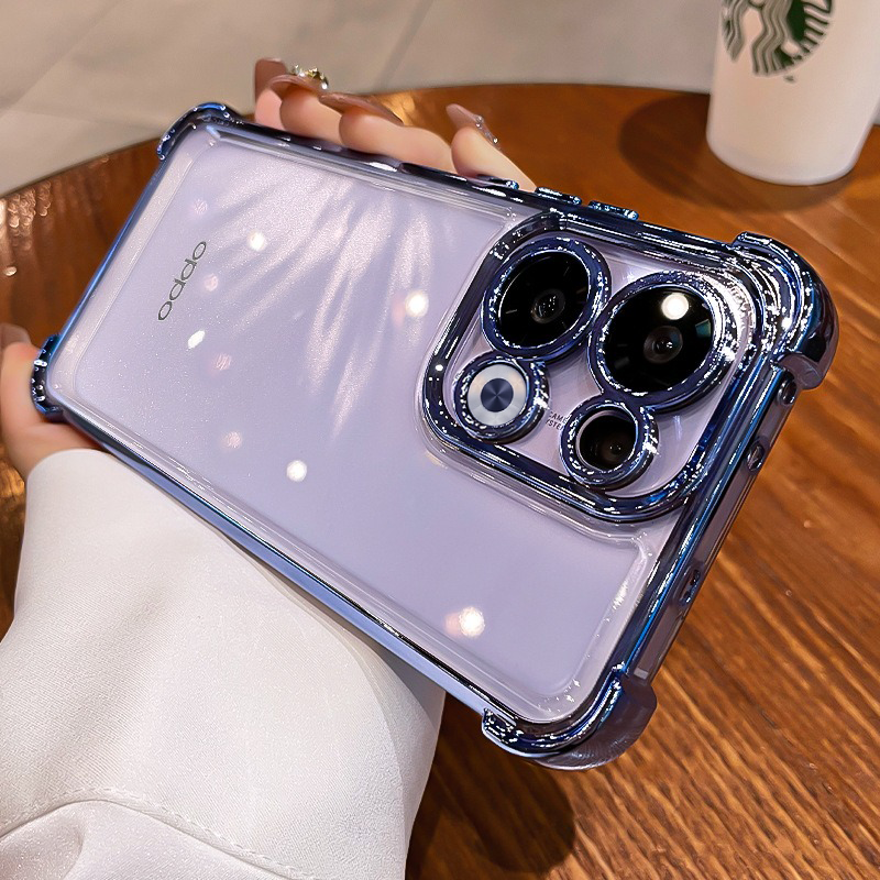Oppo Reno 13 5G Transparent Shockproof Case With Airbag Corners