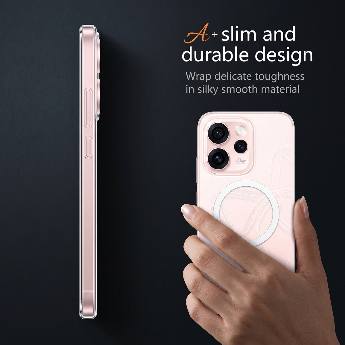 Oppo Reno 15 Pro Mini 5G Clear Anti-Yellow MagSafe Protective Case