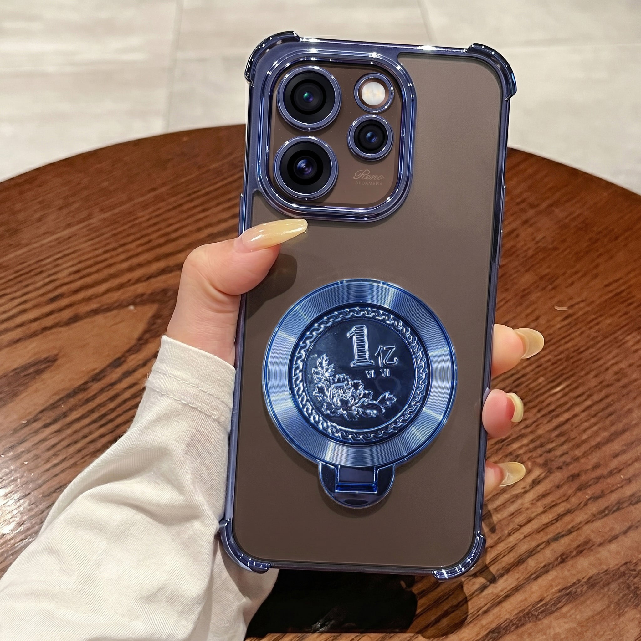 Oppo Reno 15 Pro Mini 5G Premium Billion Wheel Rotating Shockproof Airbags Case