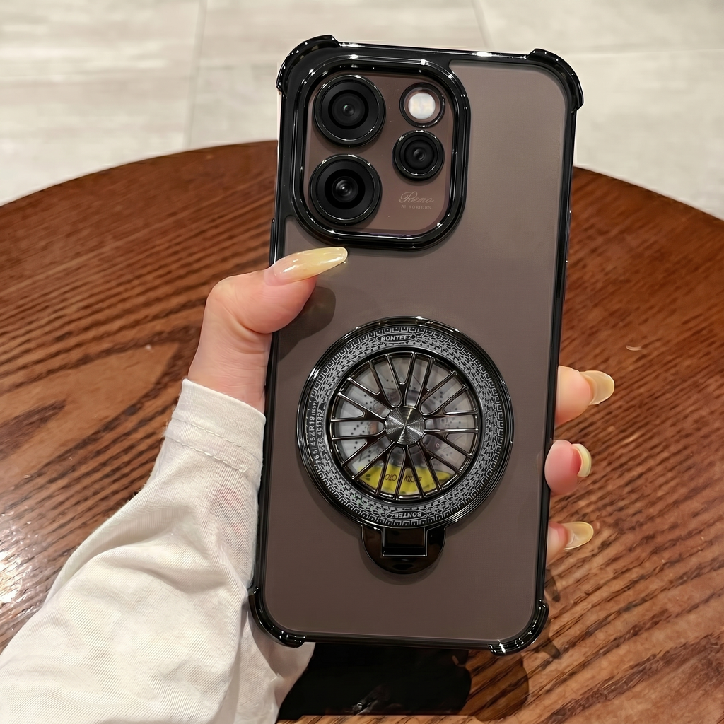 Oppo Reno 15 Pro Mini 5G Premium Stress Buster Wheel Rotating Shockproof Airbags Case