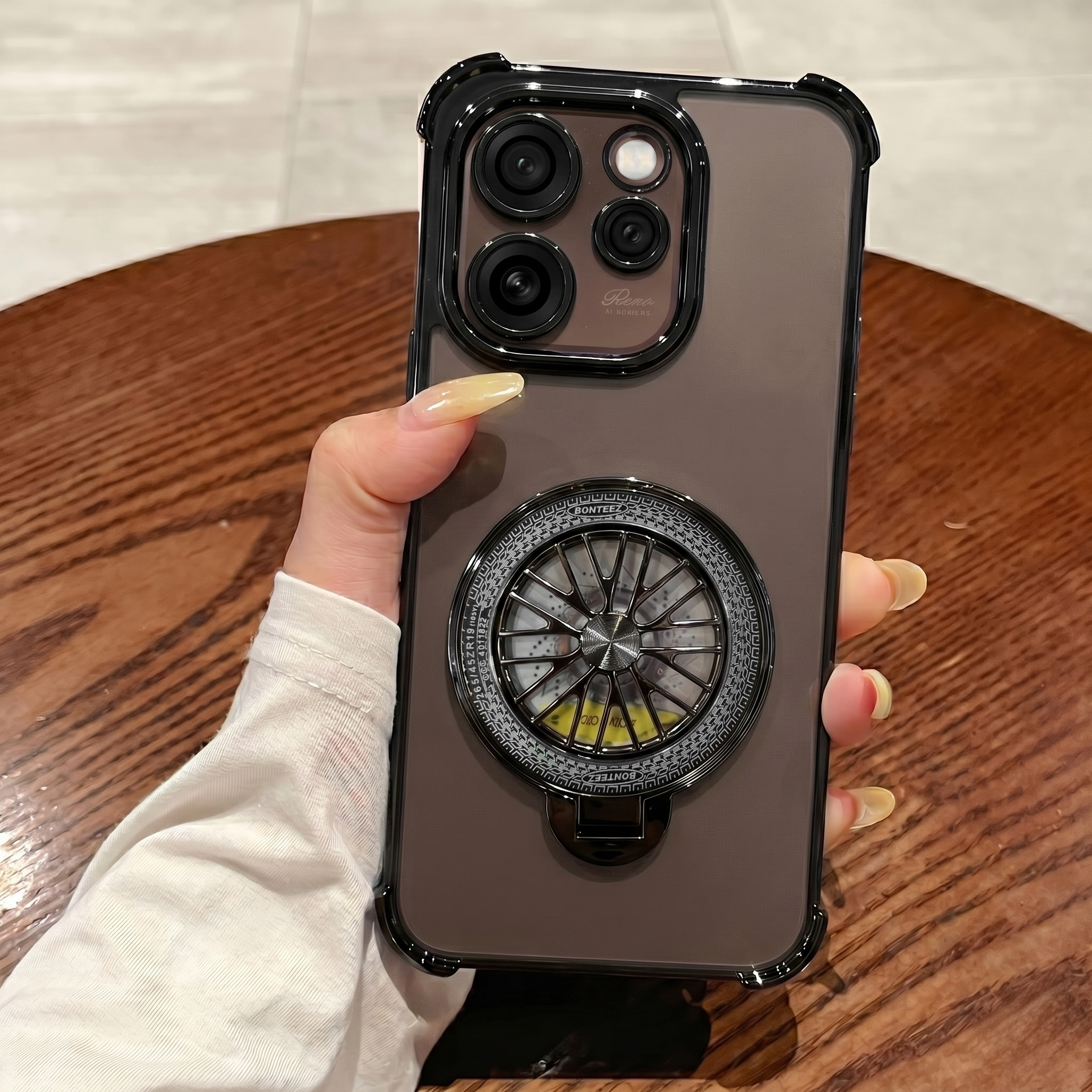 Oppo Reno 15 Pro Mini 5G Premium Stress Buster Wheel Rotating Shockproof Airbags Case