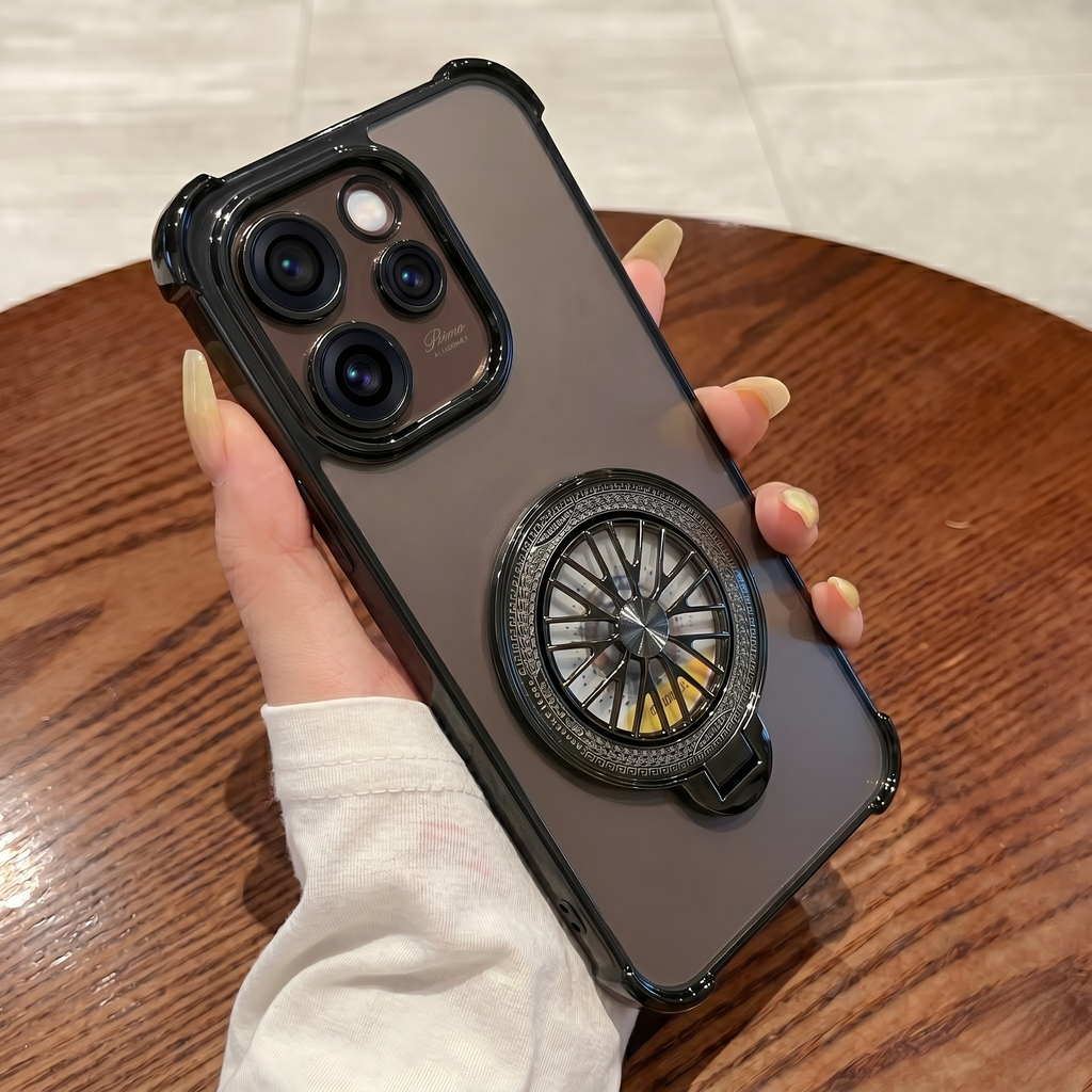 Oppo Reno 15 Pro Mini 5G Premium Stress Buster Wheel Rotating Shockproof Airbags Case