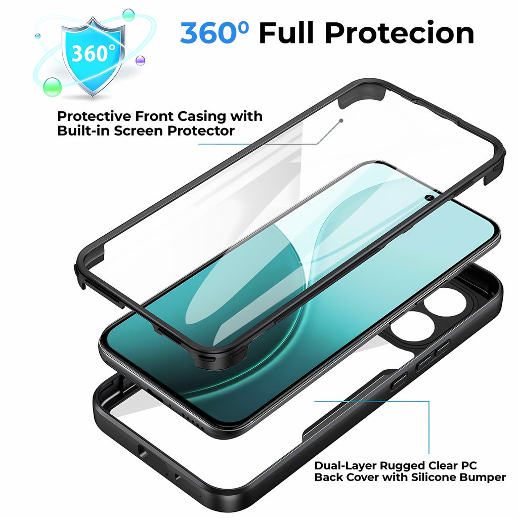 Oppo Reno 15 5G Slim Fit Heavy Duty Shockproof Full Body Protection Case