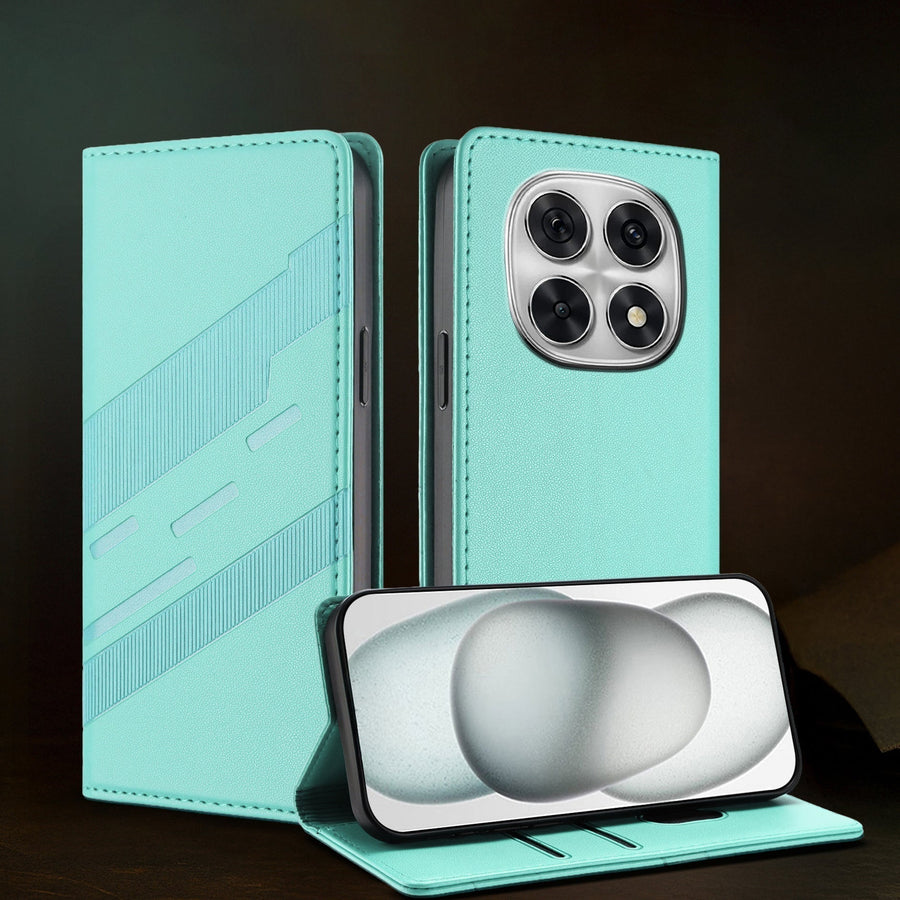 Oppo F29 Pro 5G Magnetic Embossed Multi-Functional Wallet Retro PU Leather Flip Case