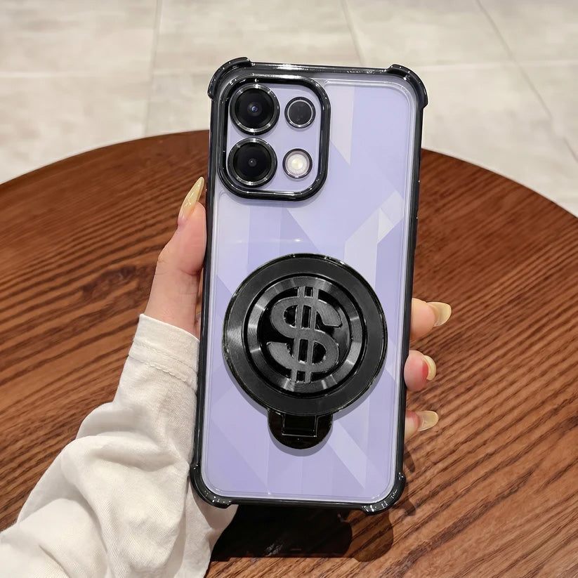 Oppo K13 5G Four Corner Airbags 100% Original Astro Money Magnet Rotating Dollar Case