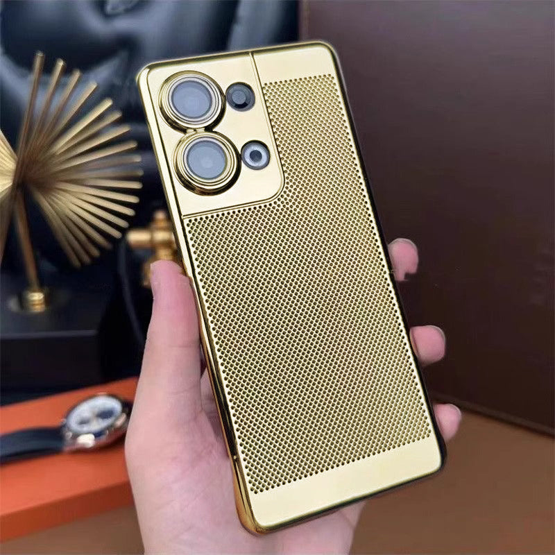 Oppo Reno 13 5G New Mesh Red Electroplated Precision Heat Dissipation Case