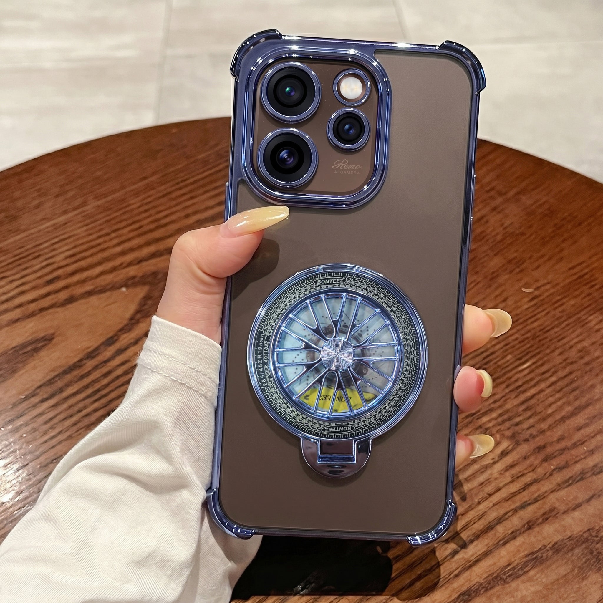 Oppo Reno 15 Pro Mini 5G Premium Stress Buster Wheel Rotating Shockproof Airbags Case