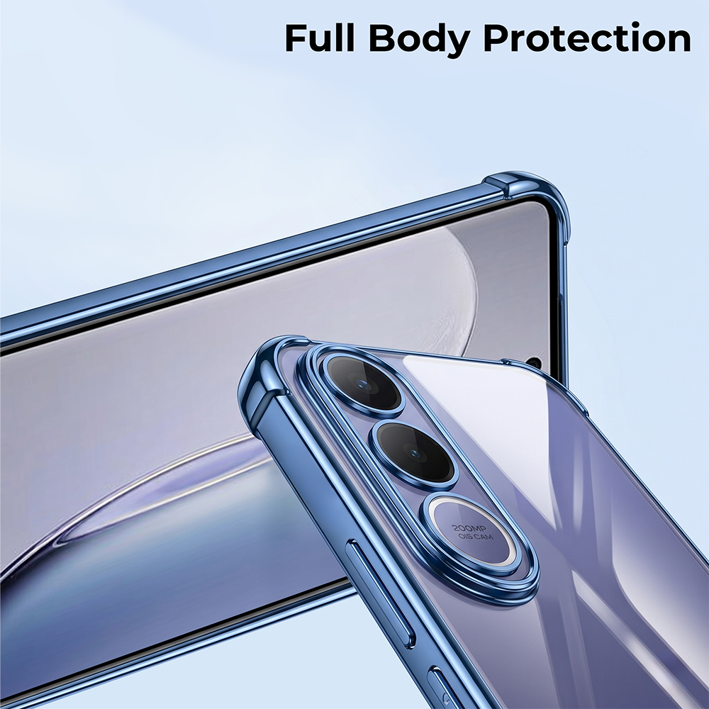 Vivo V70FE 5G Anti-Yellow Electroplating Transparent Airbags Case