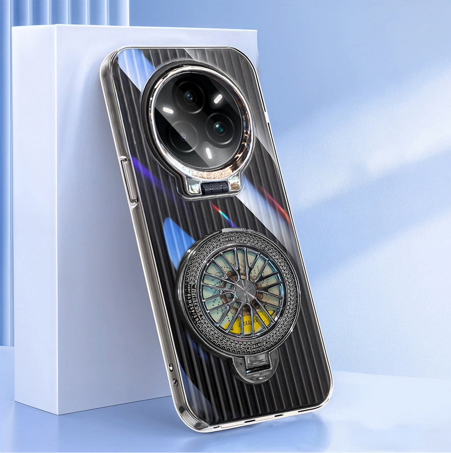 Realme 14 Pro+ 5G Luxury Dual Layer Hybrid Camera Wheel Rotating Case