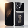 Oppo Reno 13 5G Satyamev Jayate 3D Metal Leather Back Case