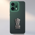 Oppo Reno 14 5G Compatible Satyamev Jayate 3D Metal Emblem Sticker
