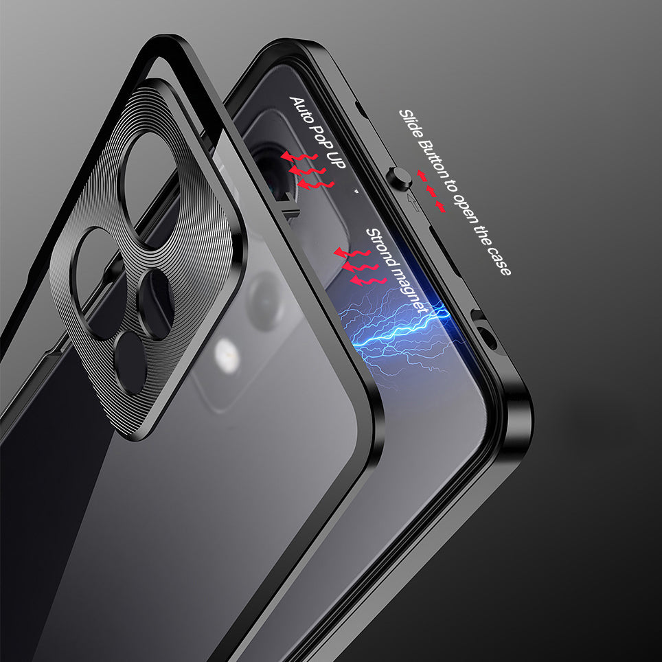 Oppo Reno 15 5G Aluminium Metal Bumper Shield Transparent Back Case