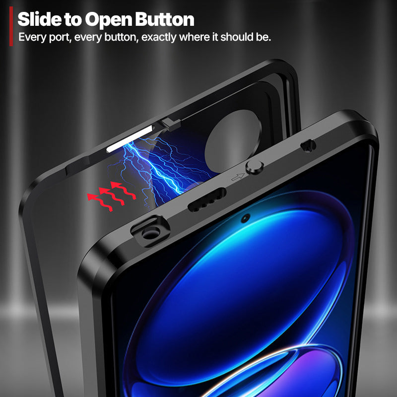 Oppo Reno 15 5G Aluminium Metal Bumper Shield Transparent Back Case