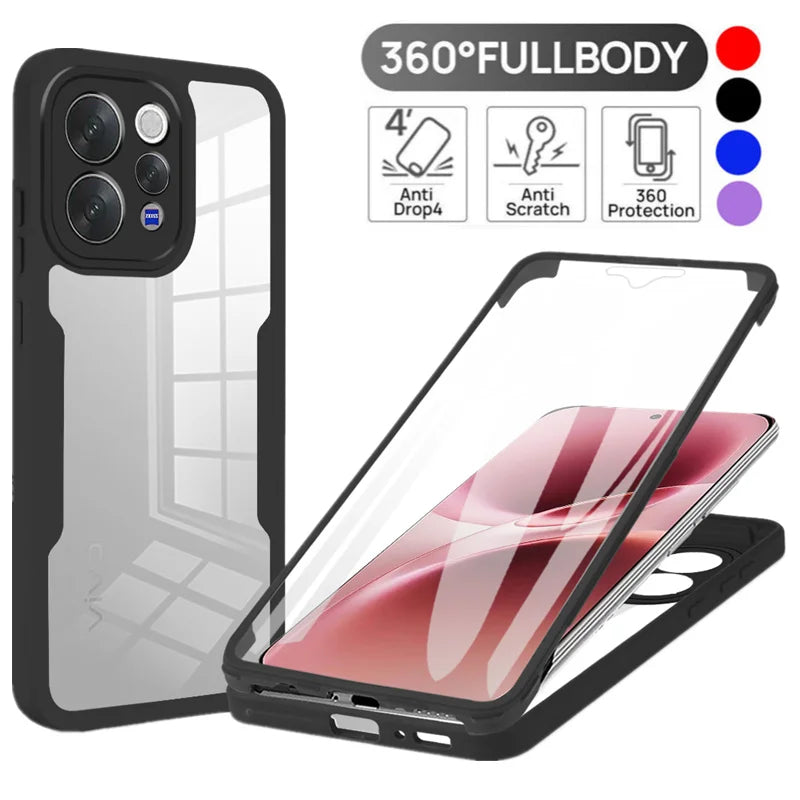 Vivo V70 5G Slim Fit Heavy Duty Shockproof Full Body Protection Case