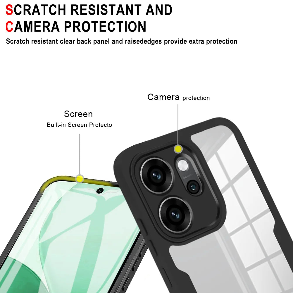 Oppo Reno 14 5G Slim Fit Heavy Duty Shockproof Full Body Protection Case