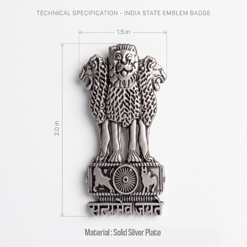 Samsung Galaxy A57 5G Satyamev Jayate 3D Metal Leather Back Case