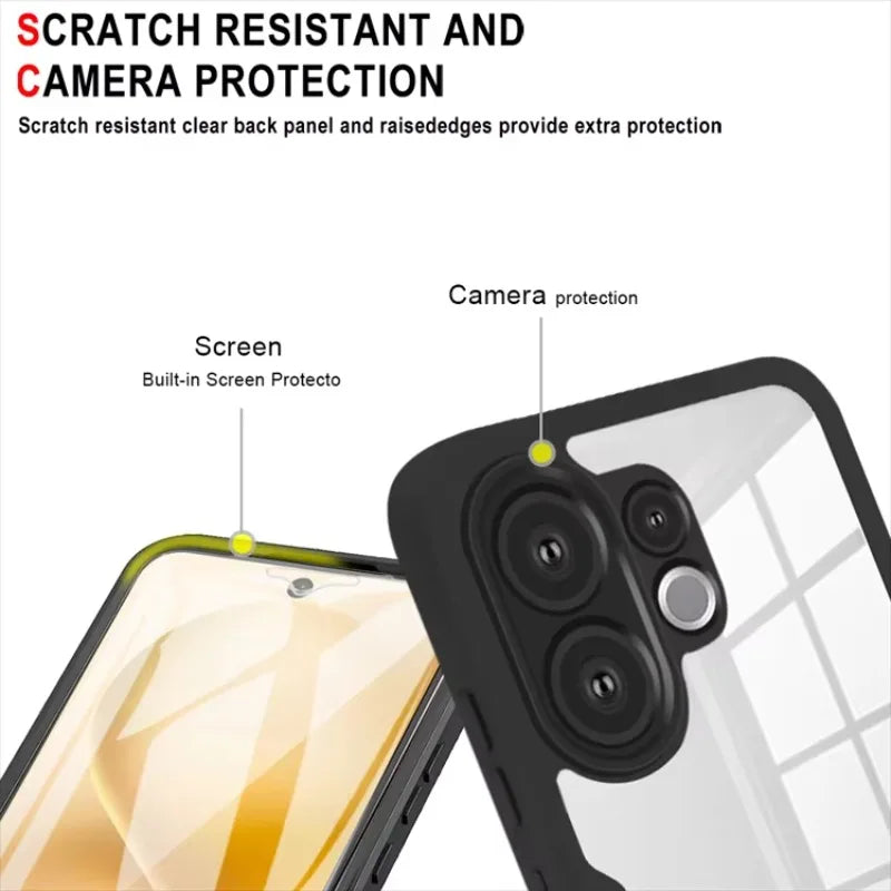Vivo V60 5G Slim Fit Heavy Duty Shockproof Full Body Protection Case