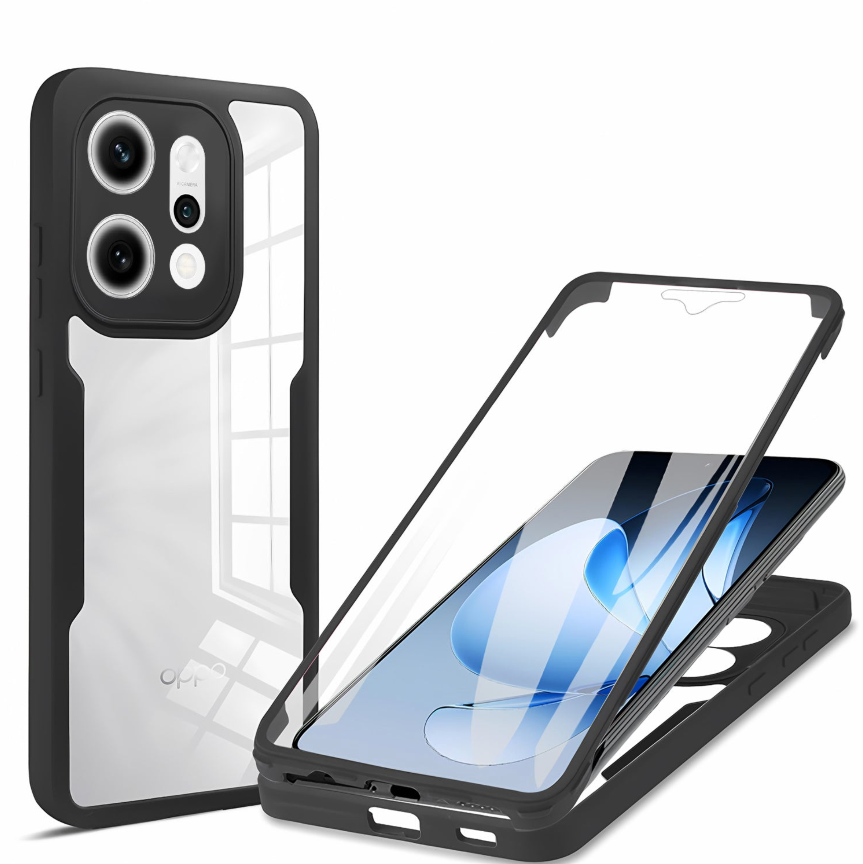 Oppo Reno 14 5G Slim Fit Heavy Duty Shockproof Full Body Protection Case