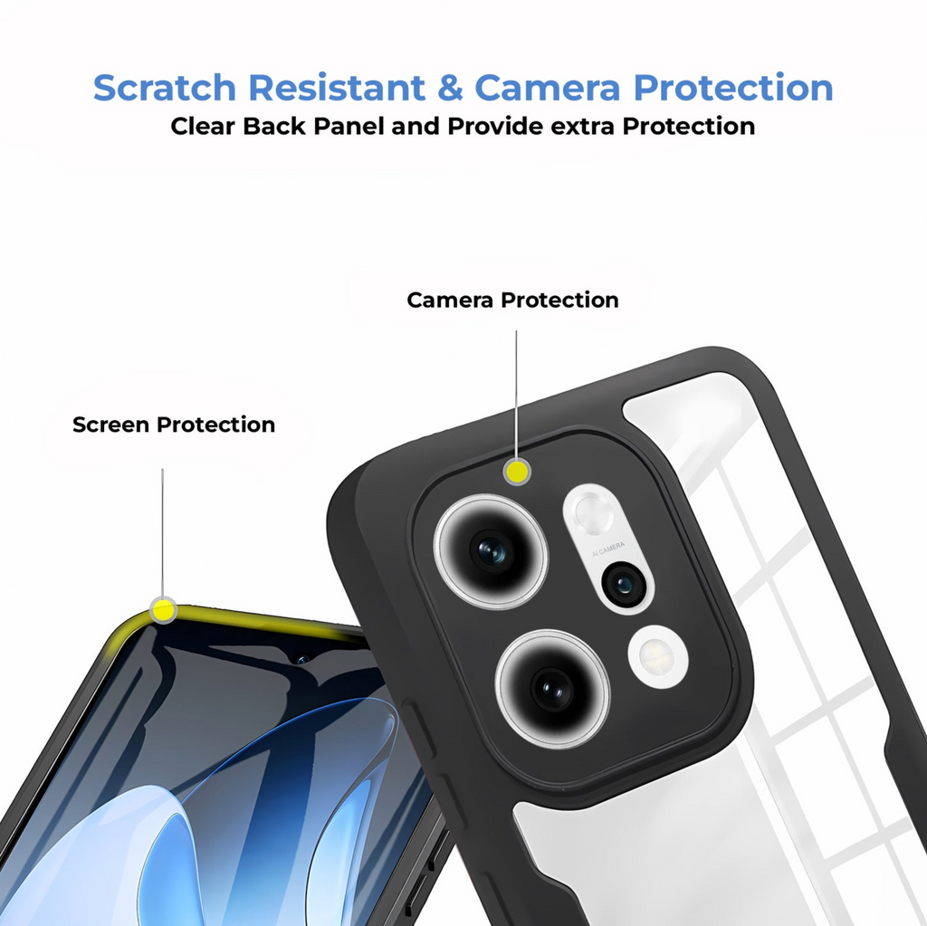 Oppo Reno 14 5G Slim Fit Heavy Duty Shockproof Full Body Protection Case