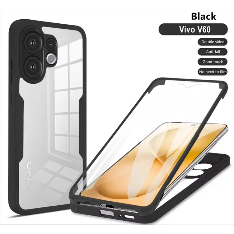 Vivo V60 5G Slim Fit Heavy Duty Shockproof Full Body Protection Case