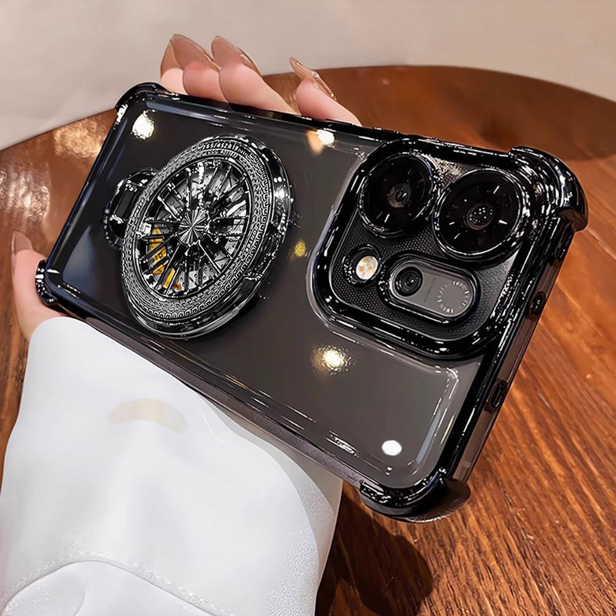 Oppo Reno 14 5G Premium Stress Buster Wheel Rotating Shockproof Airbags Case