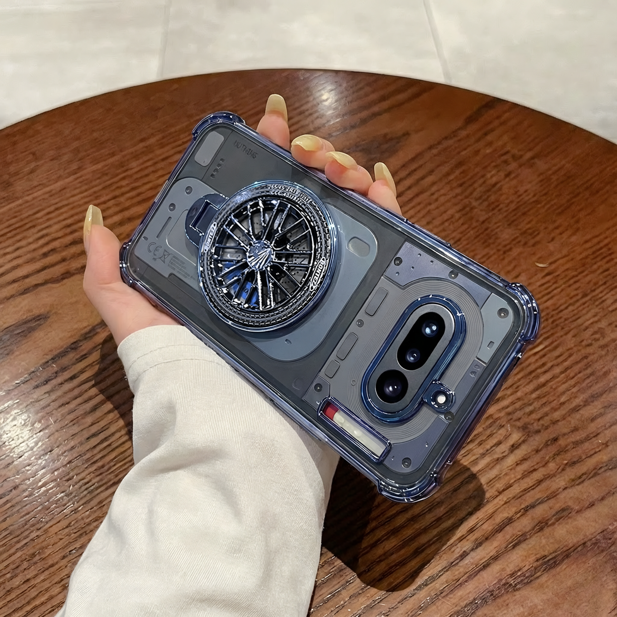 Nothing Phone 4a 5G Premium Stress Buster Wheel Rotating Shockproof Airbags Case