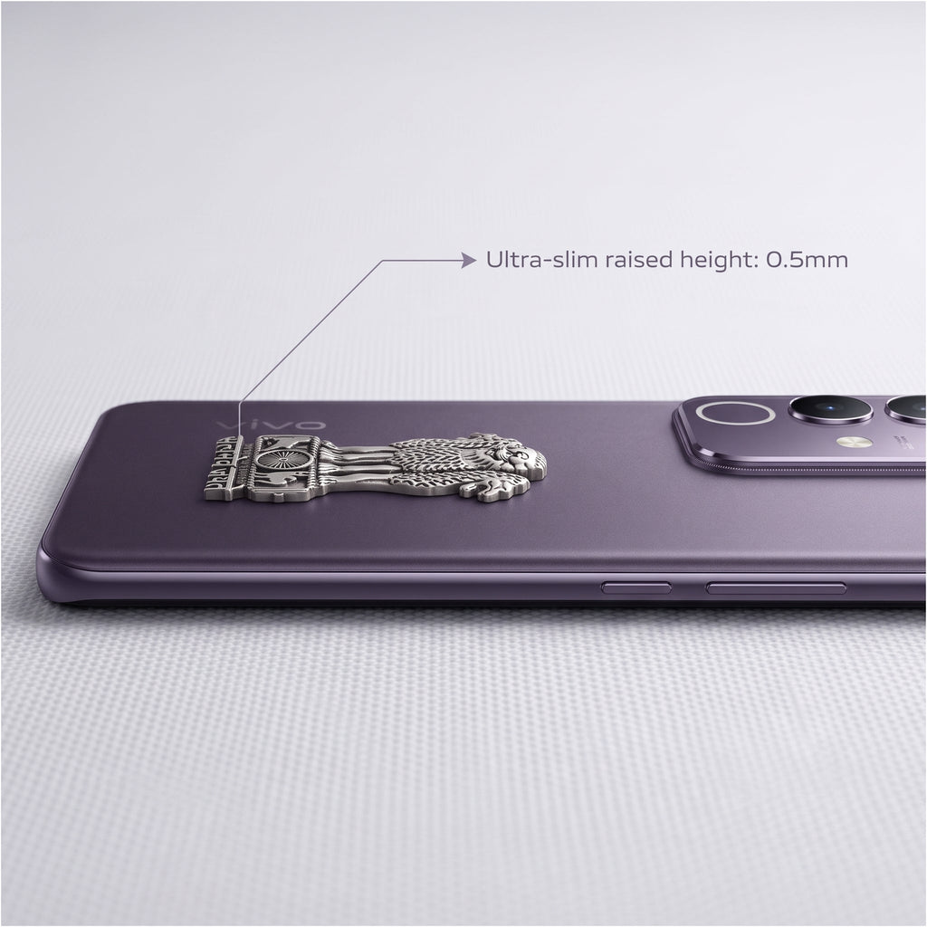 Vivo T4x 5G Compatible Satyamev Jayate 3D Metal Emblem Sticker