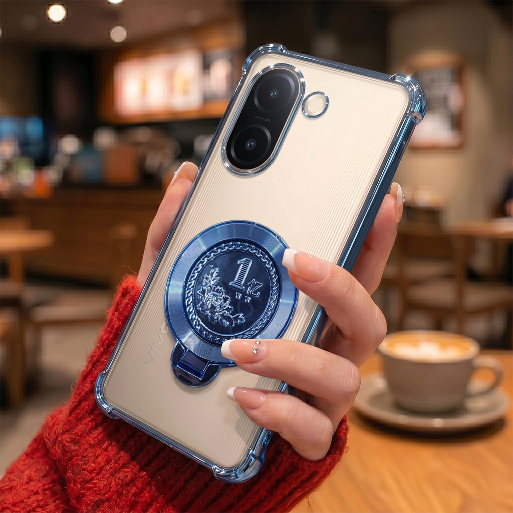 Vivo V60e 5G Premium Billion Wheel Rotating Shockproof Airbags Case