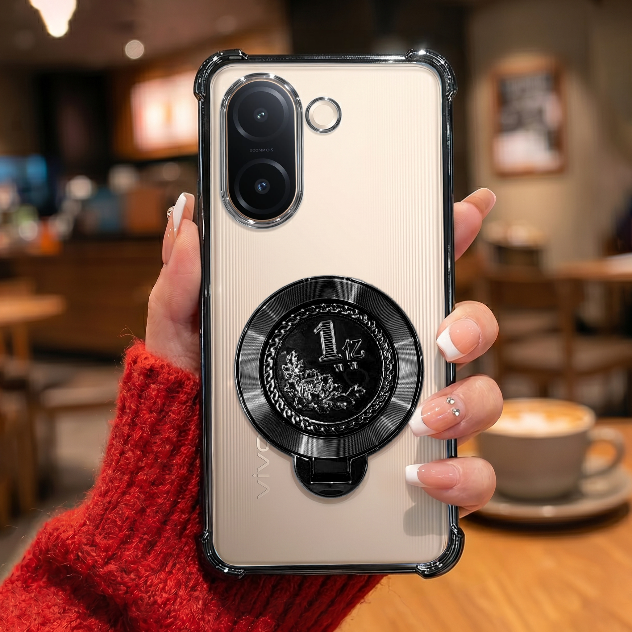 Vivo V60e 5G Premium Billion Wheel Rotating Shockproof Airbags Case