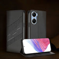 Vivo V29e 5G Retro PU Leather Magnetic Wallet Flip Case with Charm Strap
