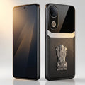 Vivo V50 5G Satyamev Jayate 3D Metal Leather Back Case