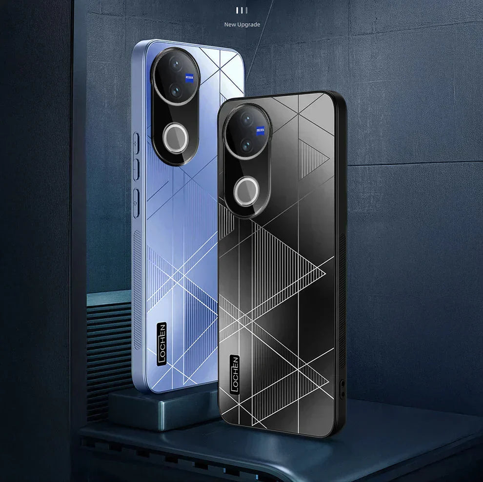 Vivo V50 5G Triangle Pattern Matte Back Shockproof Case