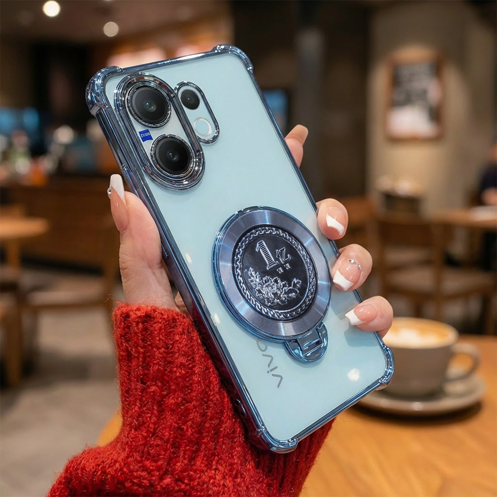 Vivo X200 FE 5G Premium Billion Wheel Rotating Shockproof Airbags Case