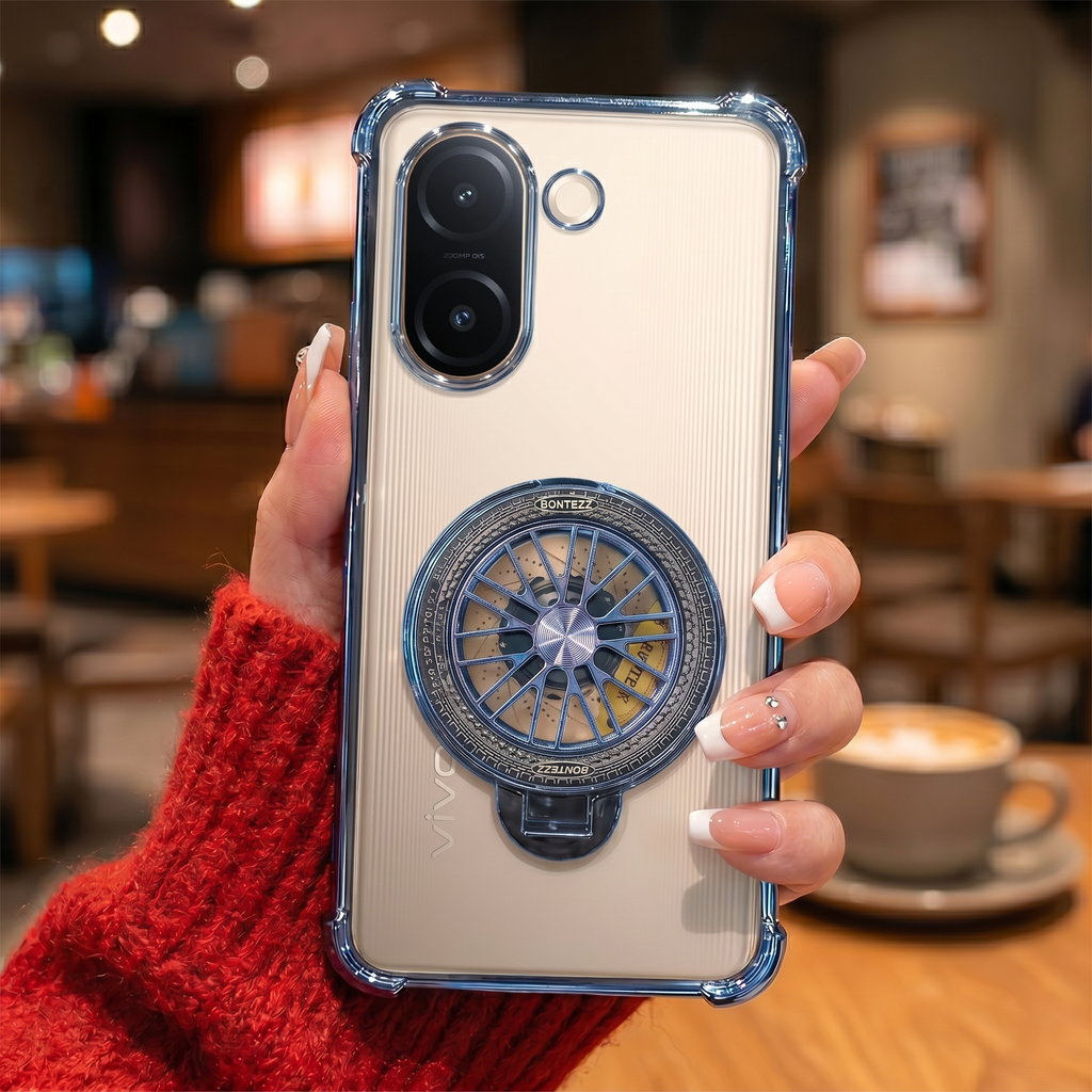 Vivo V60e 5G Premium Stress Buster Wheel Rotating Shockproof Airbags Case