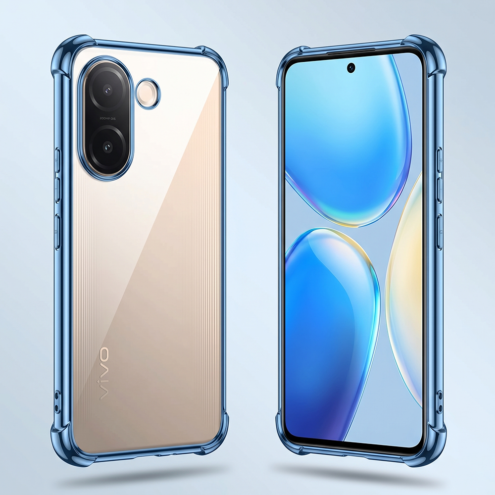 Vivo V60e 5G Anti-Yellow Electroplating Transparent Airbags Case
