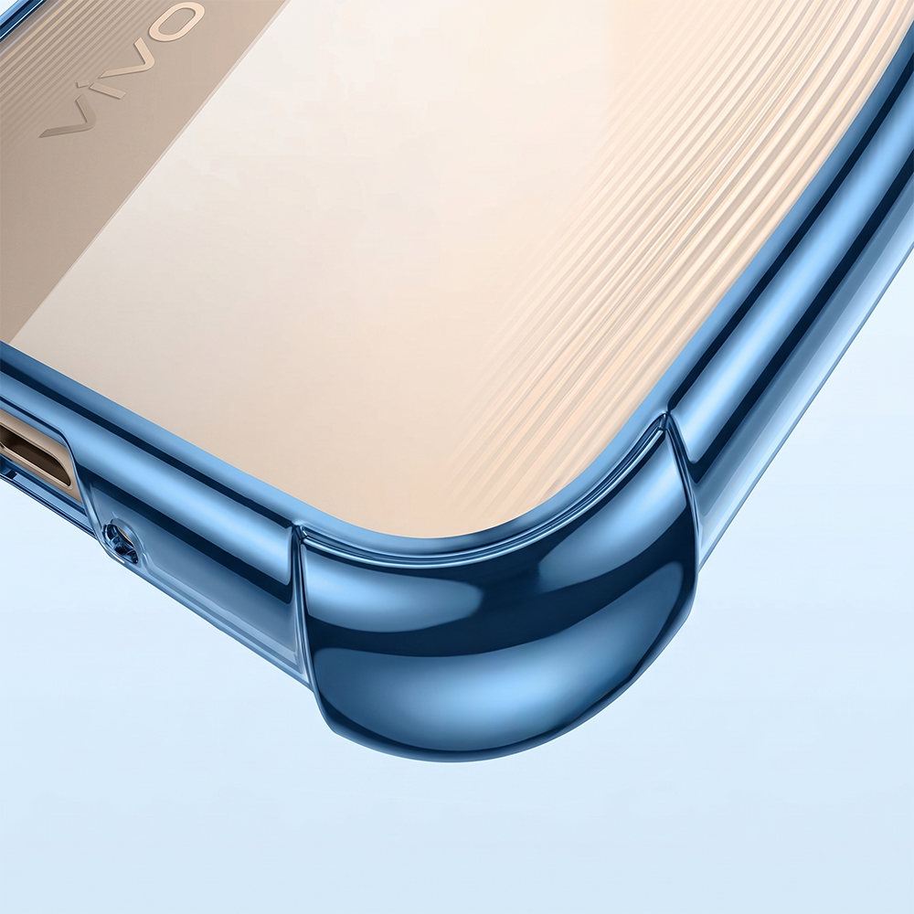 Vivo V60e 5G Anti-Yellow Electroplating Transparent Airbags Case