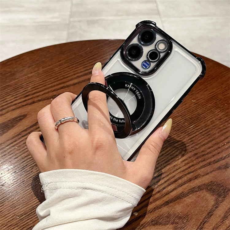 Vivo V70 Elite 5G Original Luxury Magnifier Ring Stand Shockproof Airbags Corner Case