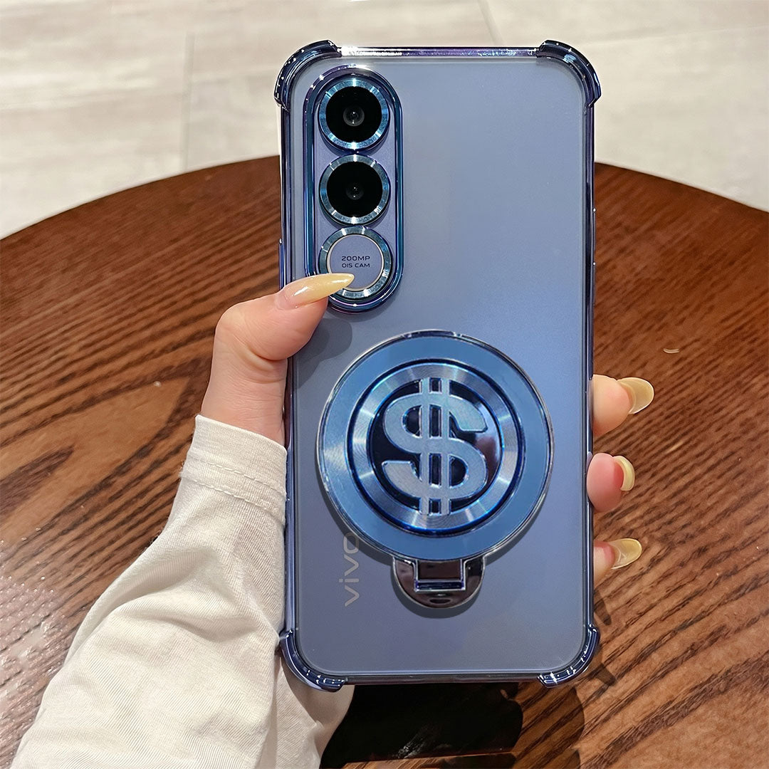Vivo V70 FE 5G Four Corner Airbags 100% Original Astro Money Magnet Rotating Dollar Case